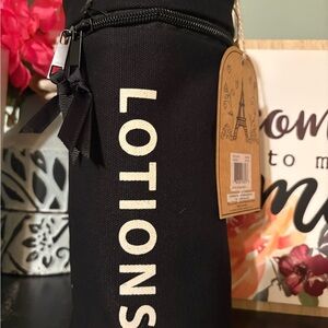 NWT Black Lotion Storage Bag